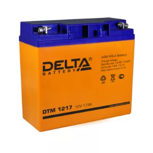 АКБ-17 Delta DTM Аккумуляторная батарея 12В, 12 Ач.